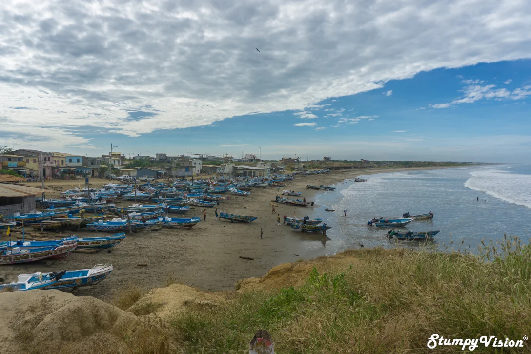 A cliché sleepy fishing village in Ecuador.