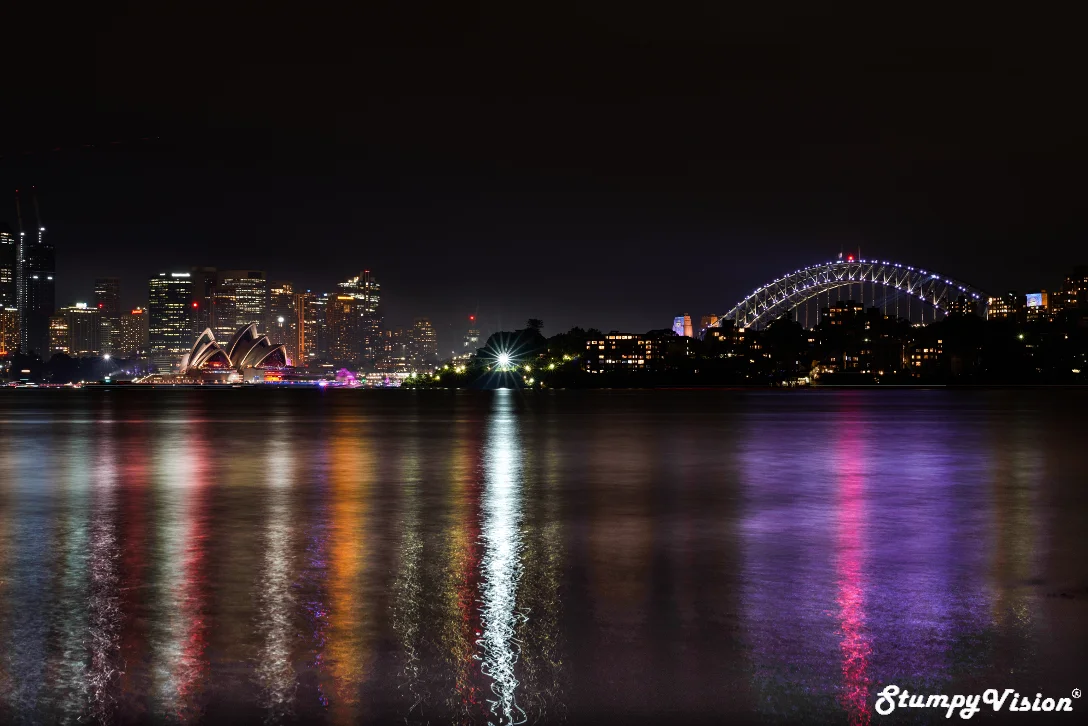 The two icons prior to the fireworks display. Settings: Aperture F11, Exposure 30 secs & Iso 100.