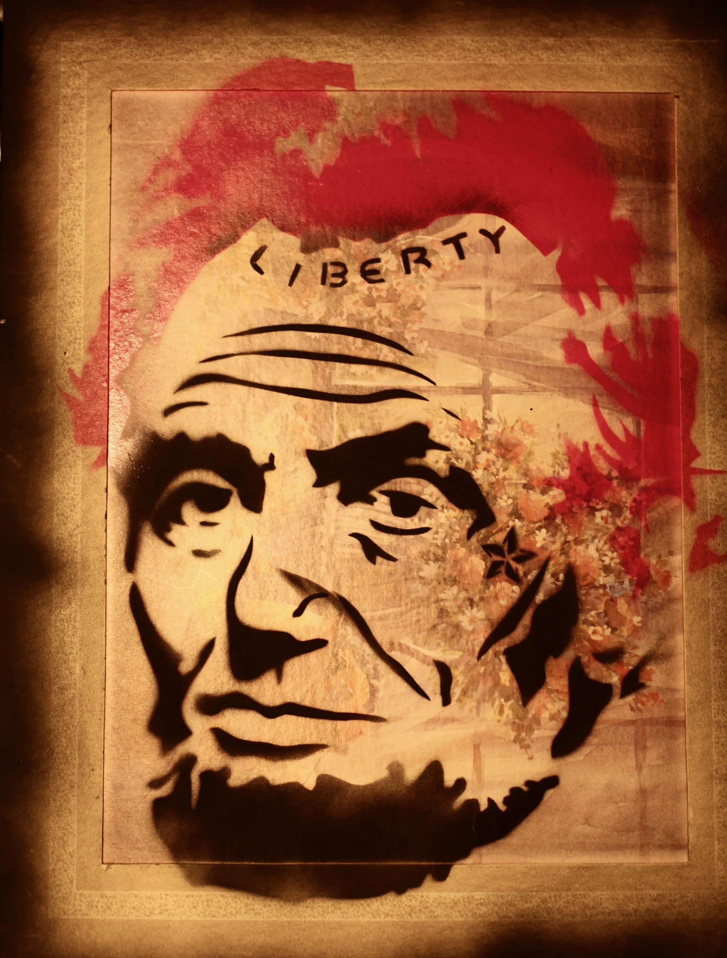 Libery Lincoln Over Flower Print (2016)