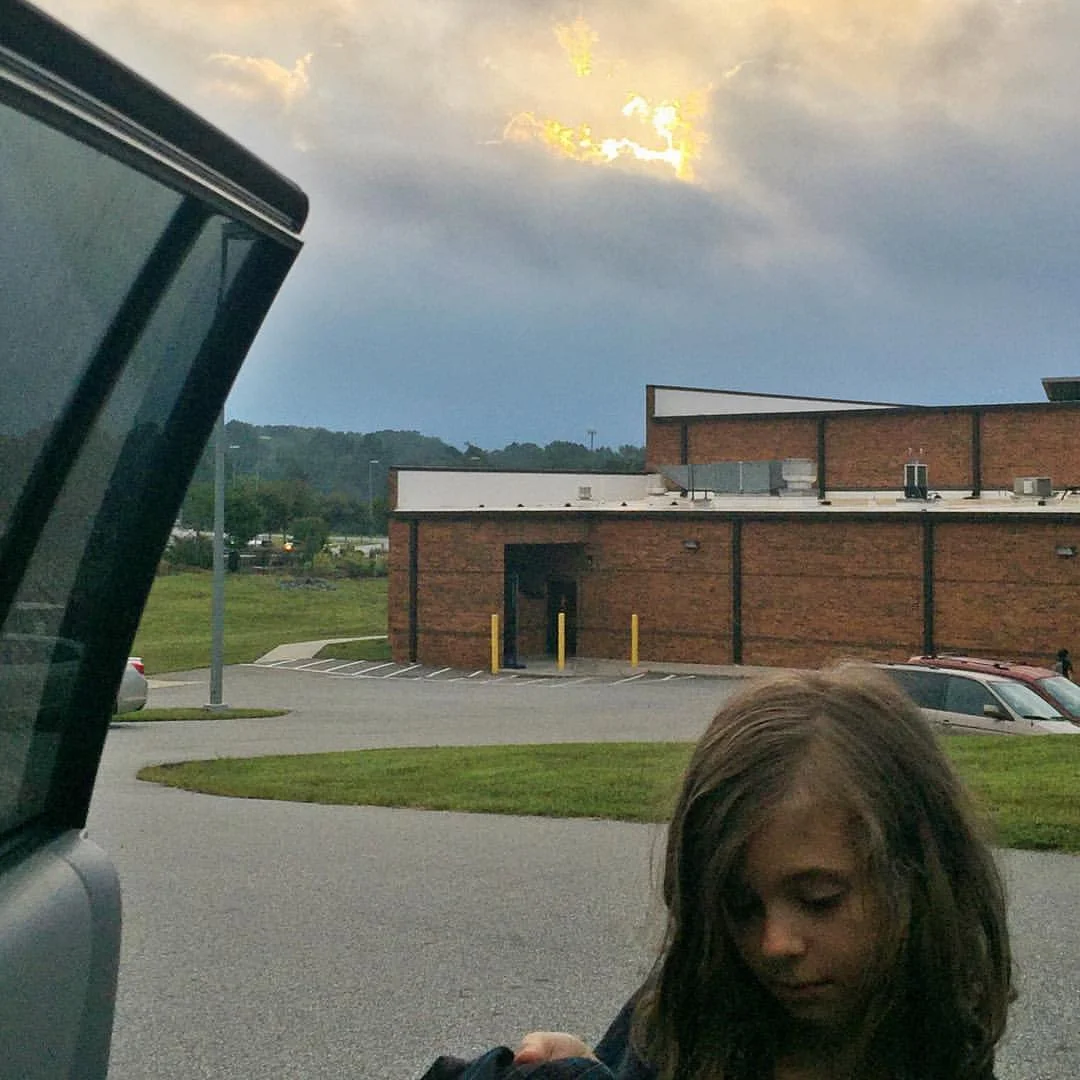 Taking the time to notice and snap a pic of this crazy cloud reflecting a ray of sunlight led me to worry it might be the Rapture, then I started thinking about stars and nuclear fusion and eschatology. As Chief Hopper explains in Stranger Things, "Mornings are for coffee and contemplation."