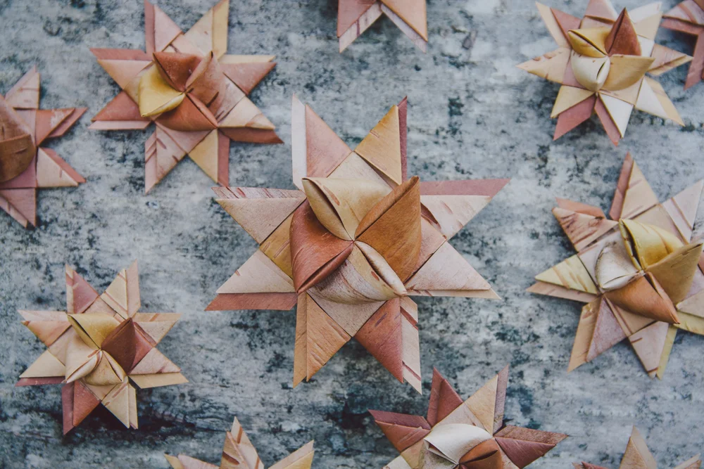 Adult Slöjd Workshop – Birch Bark Star Ornaments
