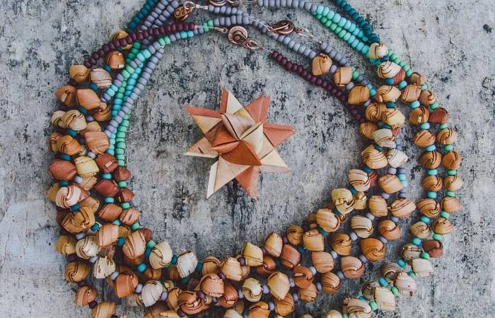 Birch Bark Necklaces @ North House Folk School