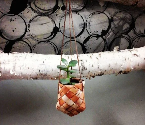 Hanging Succulent Holder @ Hemlock's Leatherworks