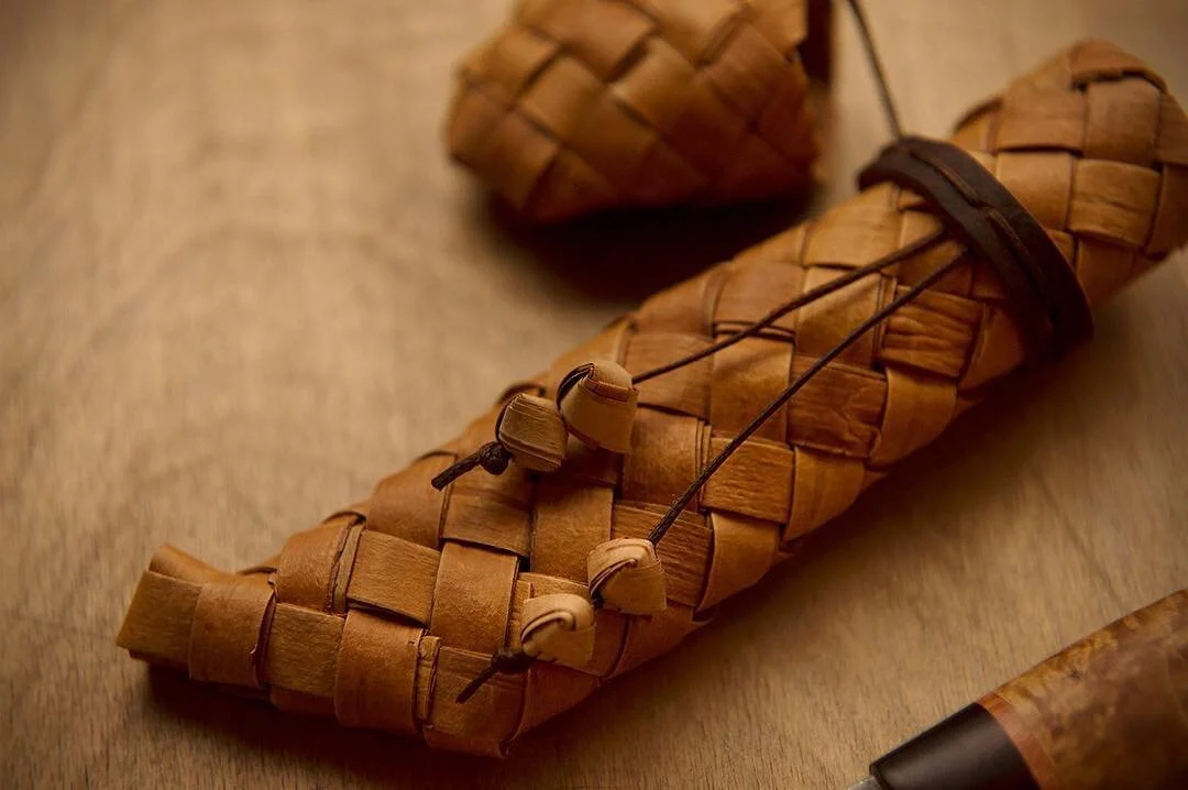 Birch Bark Knife Sheath