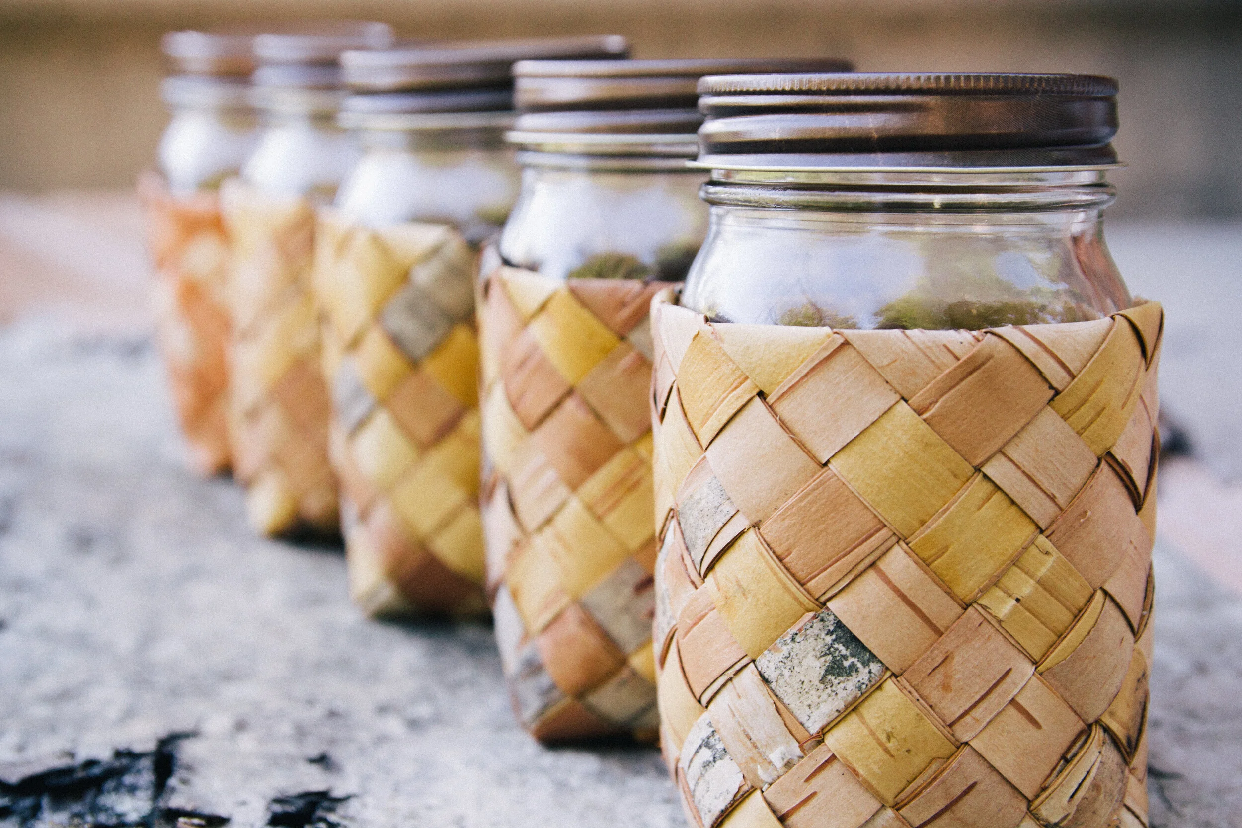 Birch Bark Cozy for Containers