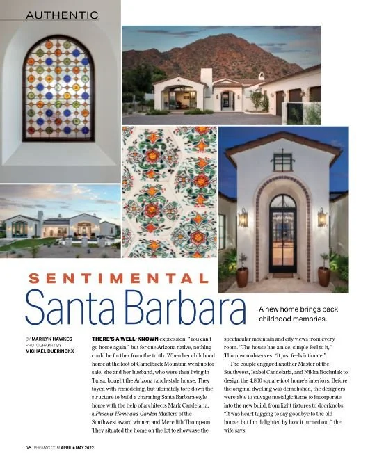 West Construction New Home Build in Phoenix Home and Garden Magazine