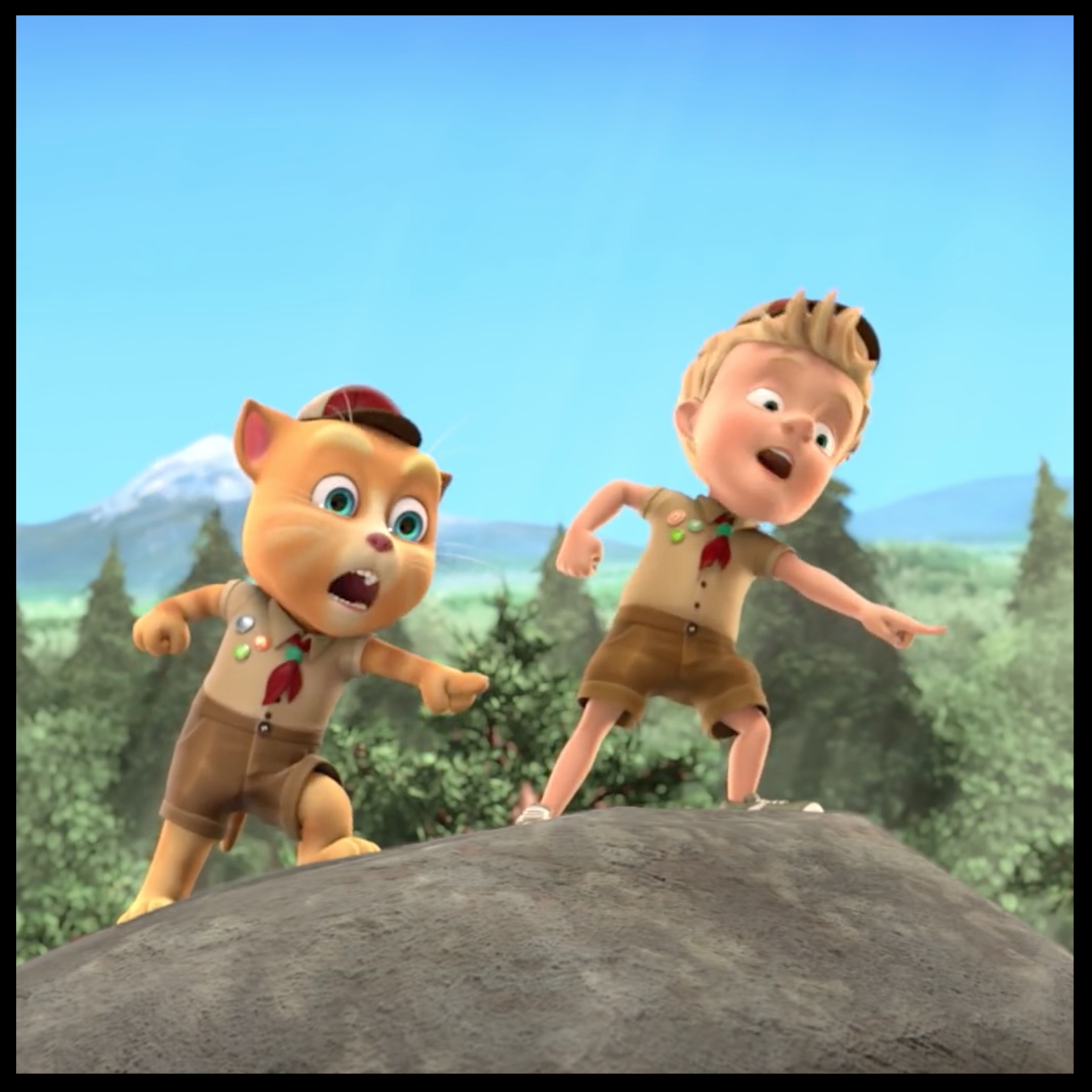 talking tom & friends: the lost scouts