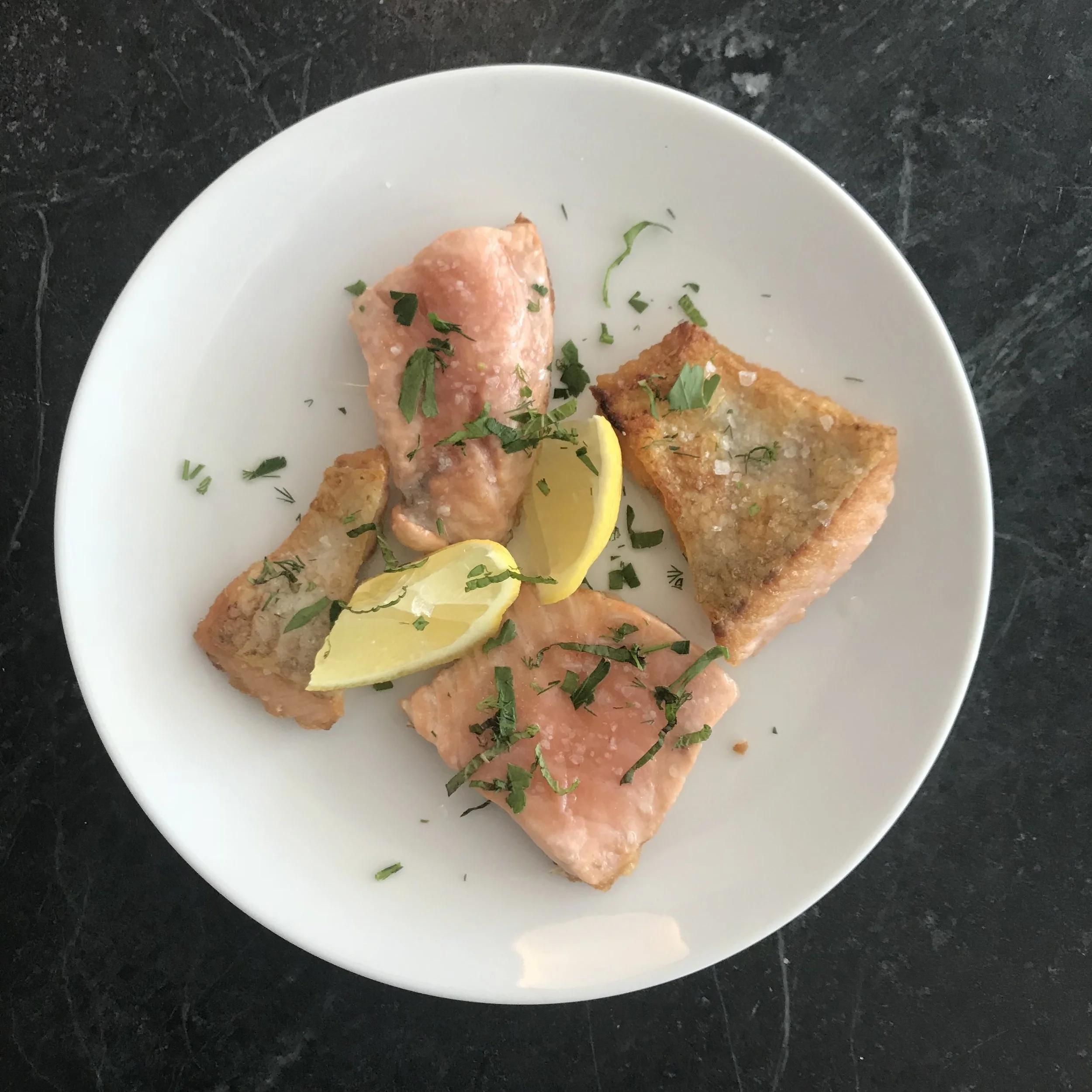 Salmon "Candy" with Lemon and Herbs