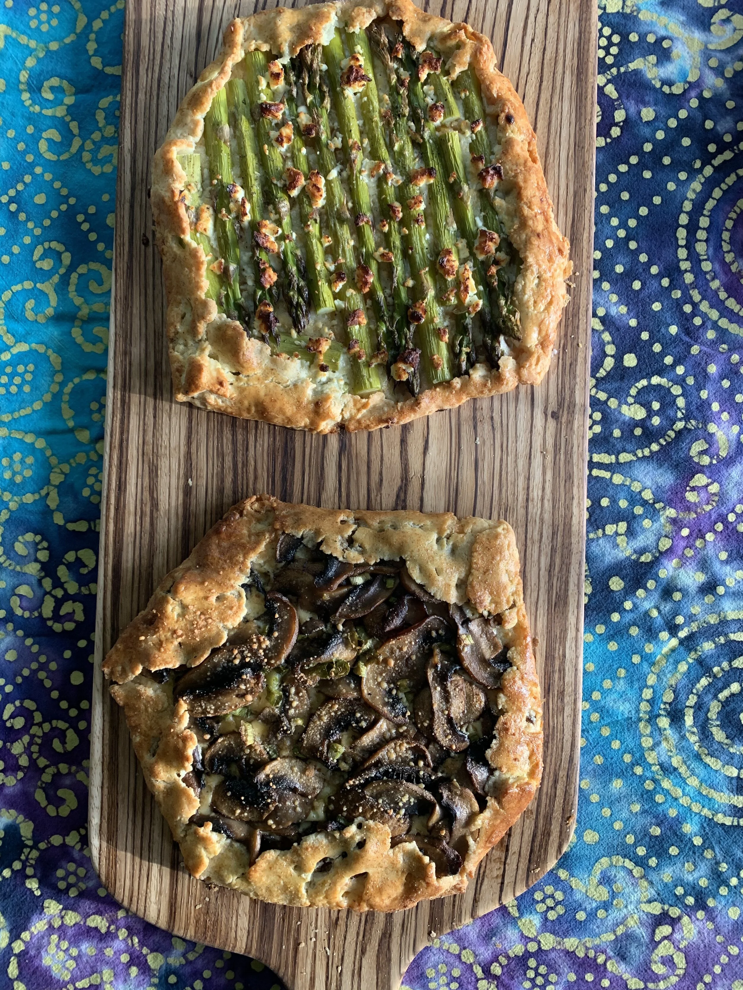 Asparagus and Mushroom Galettes