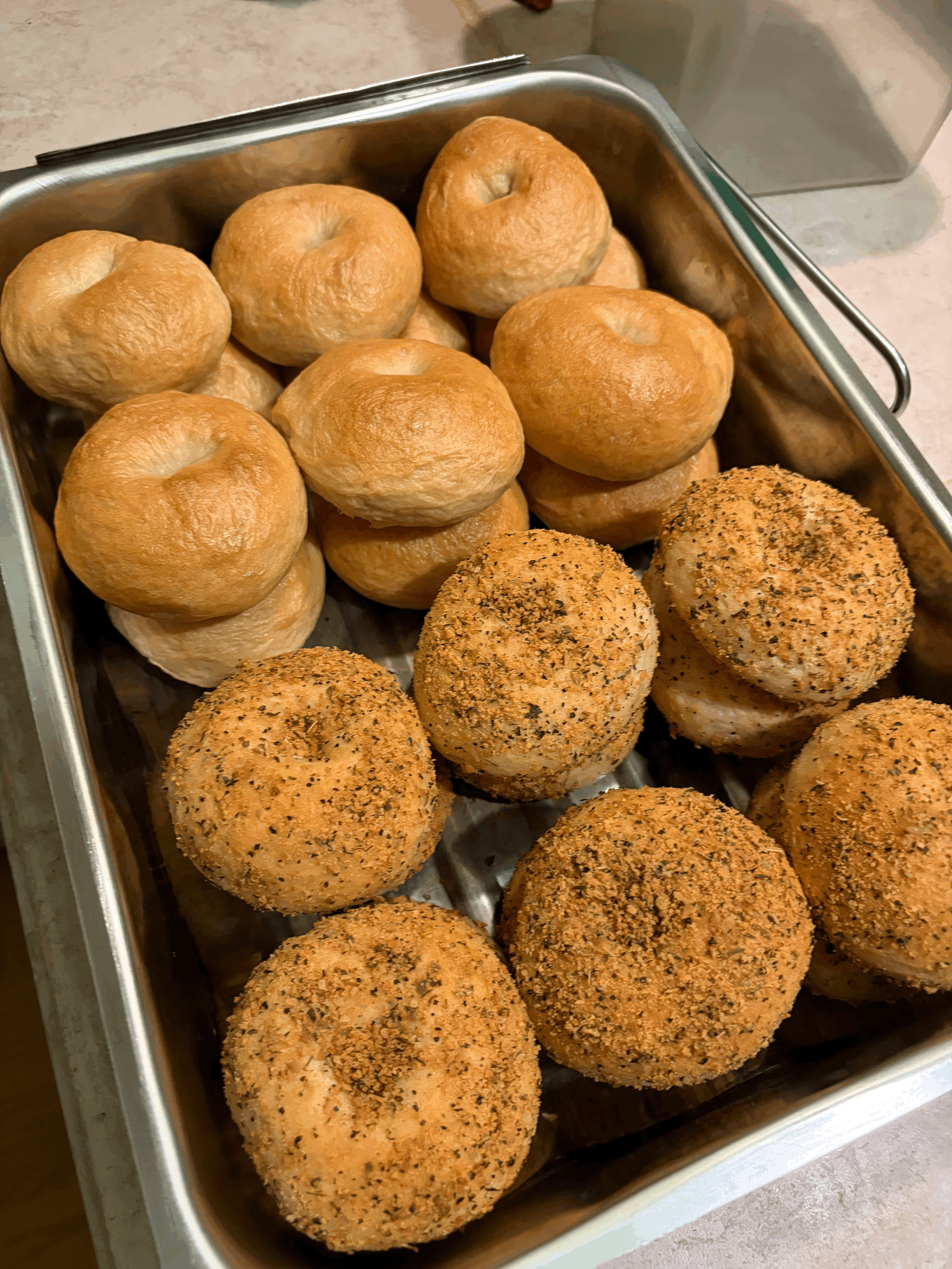 Mini Sourdough Bagels
