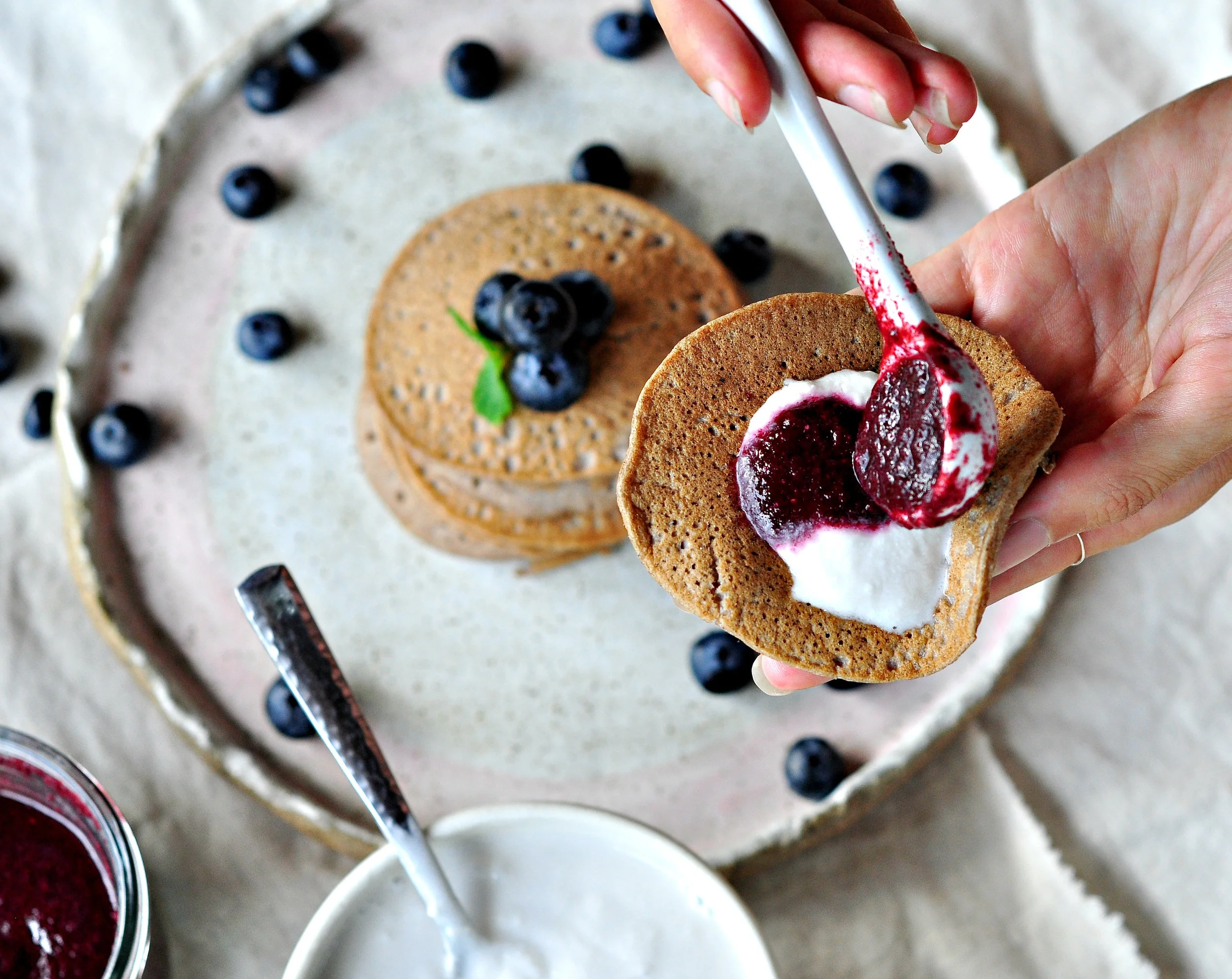Pancakes - yog and jam.jpg