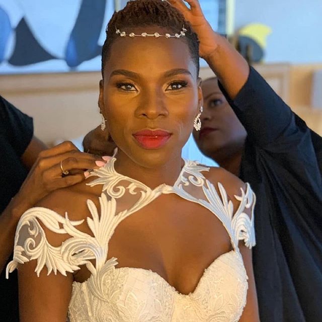 So happy for my friend and her life partner @baldheadslick - Posted @withrepost &bull; @luvvie For our western wedding, the only person I wanted to create my dress was @andrea_pittercampbell of @pantorabridal. And she created a masterpiece that made 
