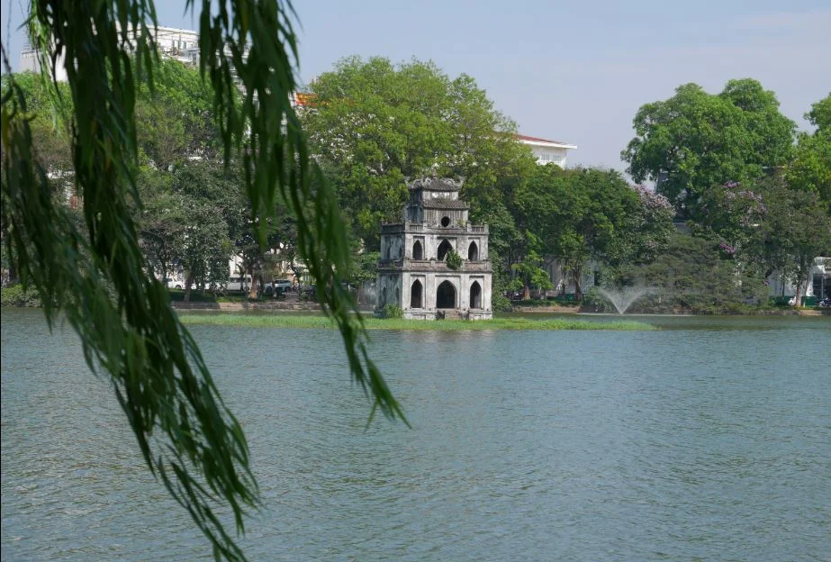  The legendary Turtle Tower on Hoan Kiem Lake 
