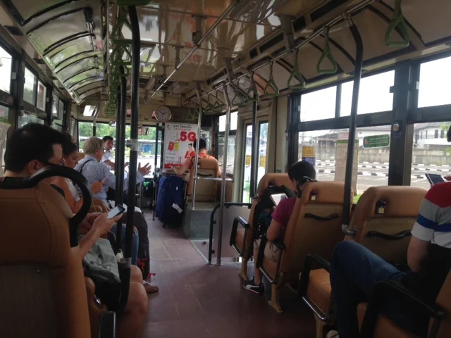  inside the Vientiane City Bus 