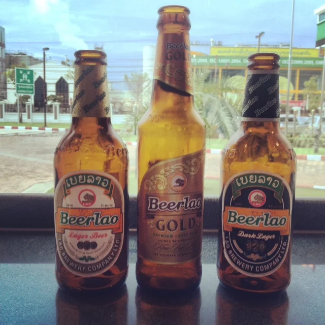  three original Beer Lao varieties 