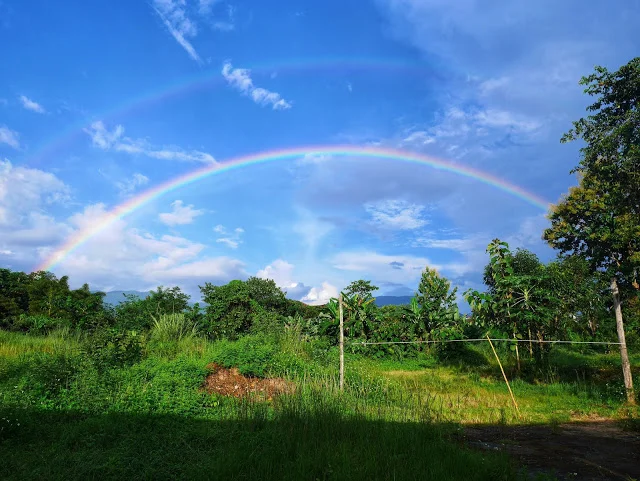  a rainbow at Smile Beach Bar 