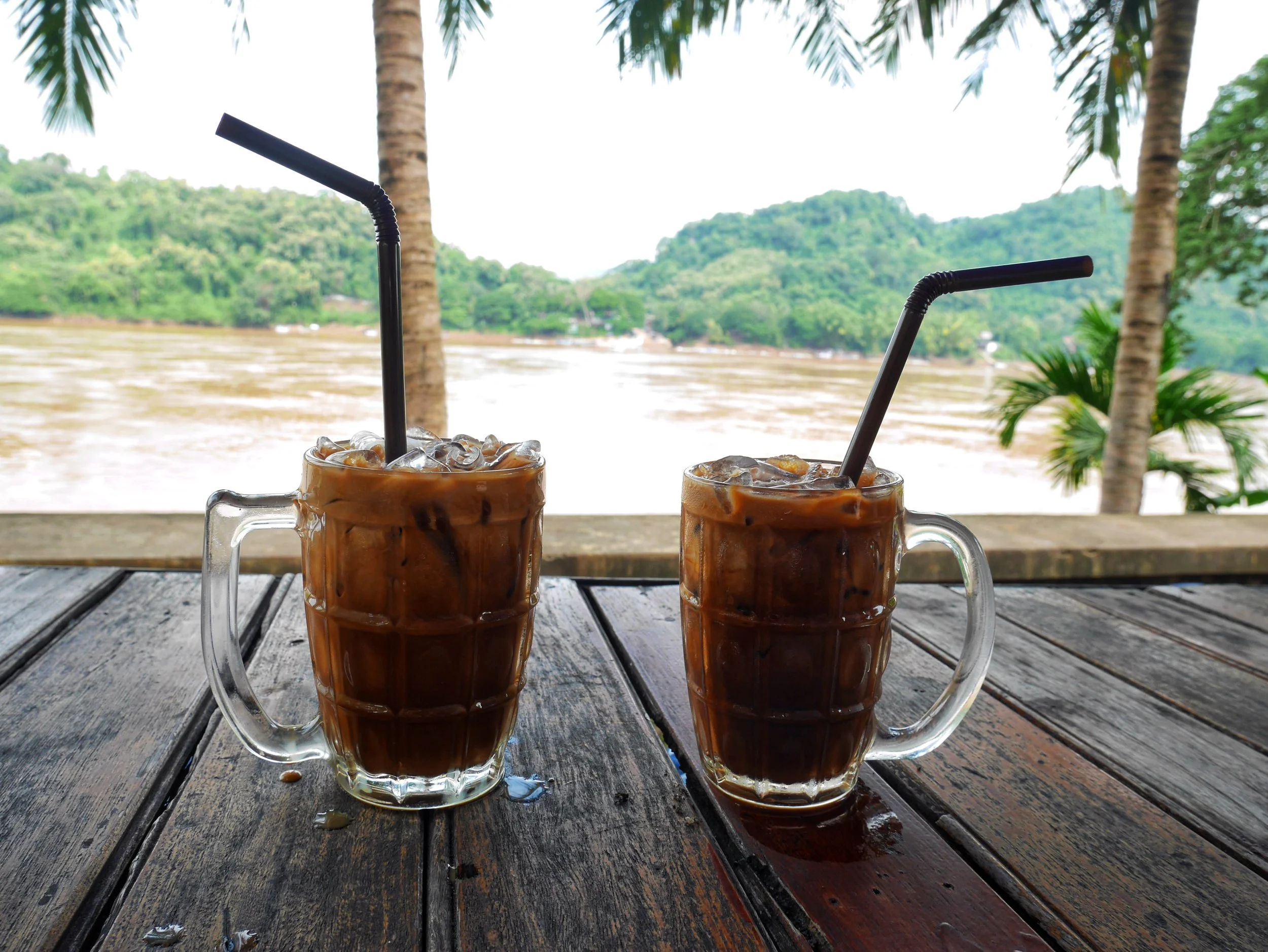  Best Lao Coffee in Luang Prabang - very traditional cafe on the riverside 