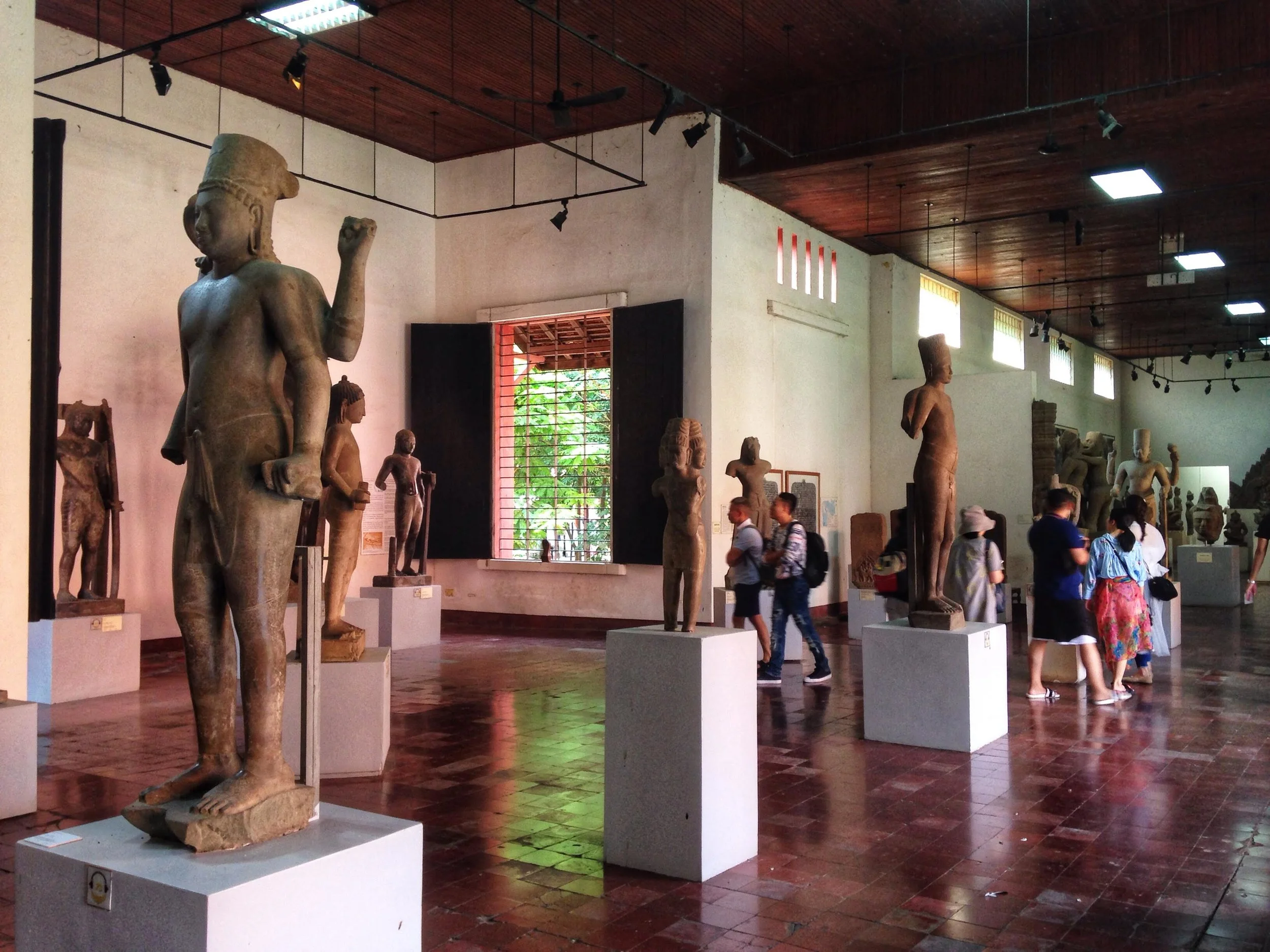  art and artifacts inside the National Museum of Cambodia 
