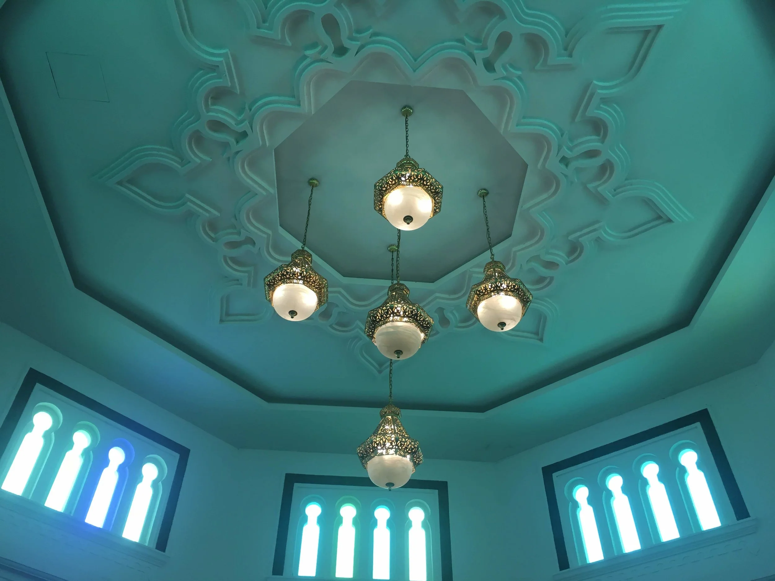  the interior of Masjid Jamek in KL 