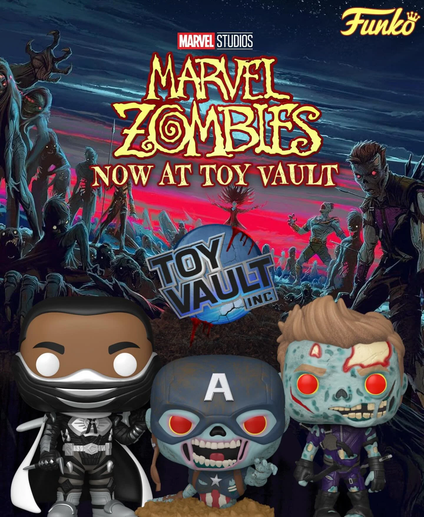 Funko Marvel Zombies are Back and Now in stock at Toy Vault!! Now with the Upcoming Release of the Marvel Zombies Mini Series, You don&rsquo;t want to miss out on these!! 

#zombies #marvel #disney #marvelzombies #funko #funkopopvinyl #funkopops #fun