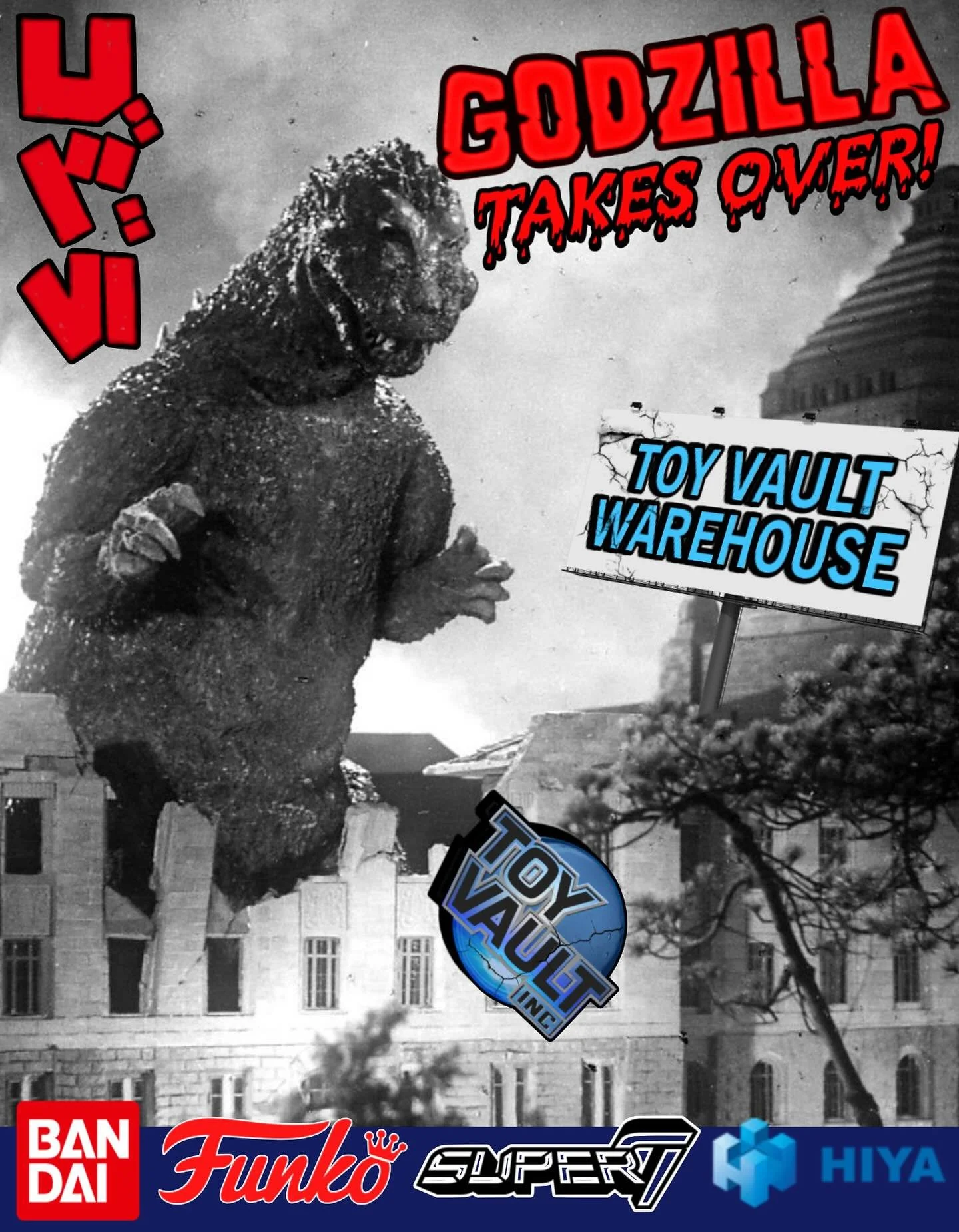 It&rsquo;s a Godzilla Takeover!! Pick up your Favorite Era of the King of the Monsters with a wide selection here at Toy Vault!! From Super7 Ultimates to HIYA toys!! Any Godzilla Fan will need these for the collection!!

#godzilla #godzillamovie
#god