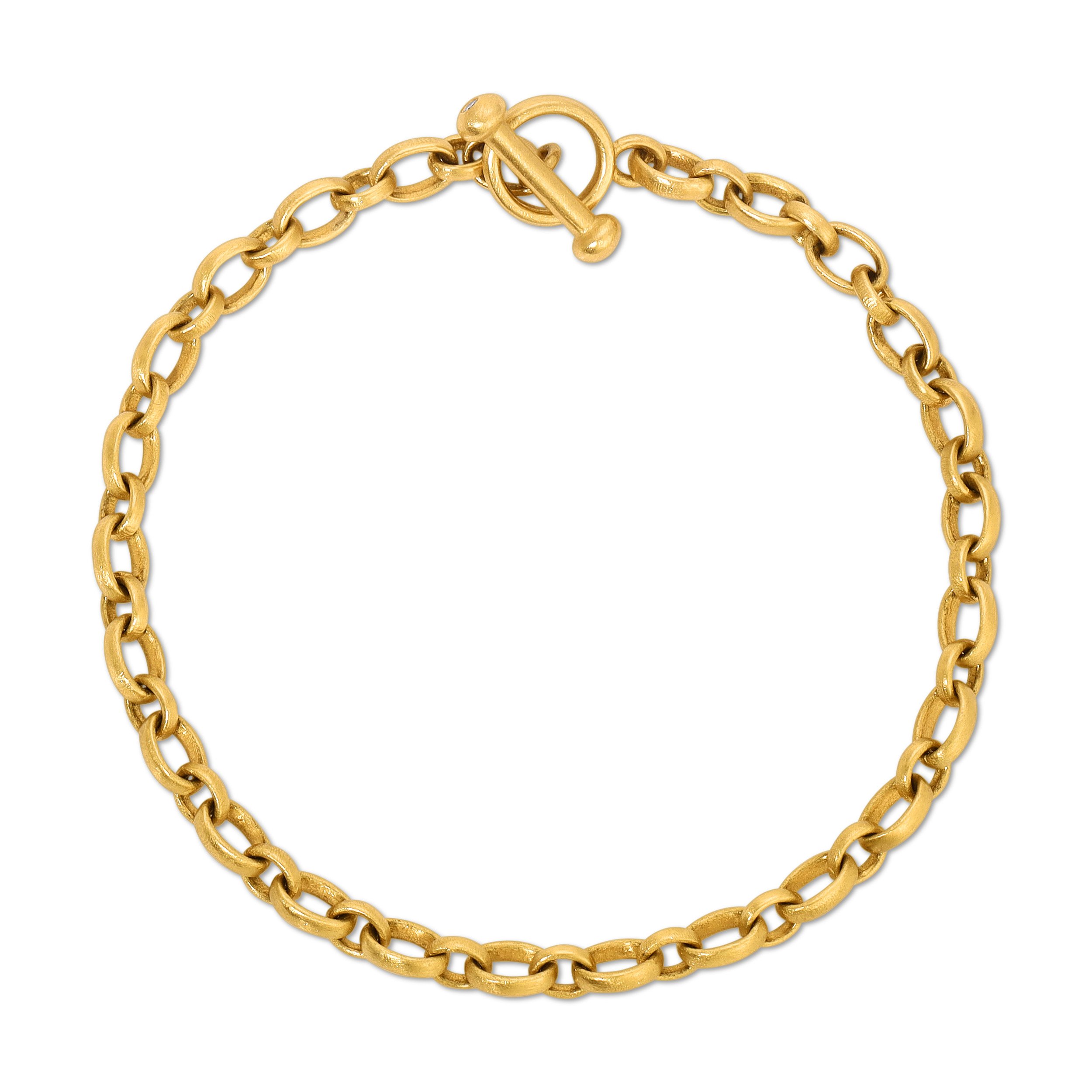 Shop 14K Yellow Gold Diamond Toggle Bracelet | Carbon & Hyde