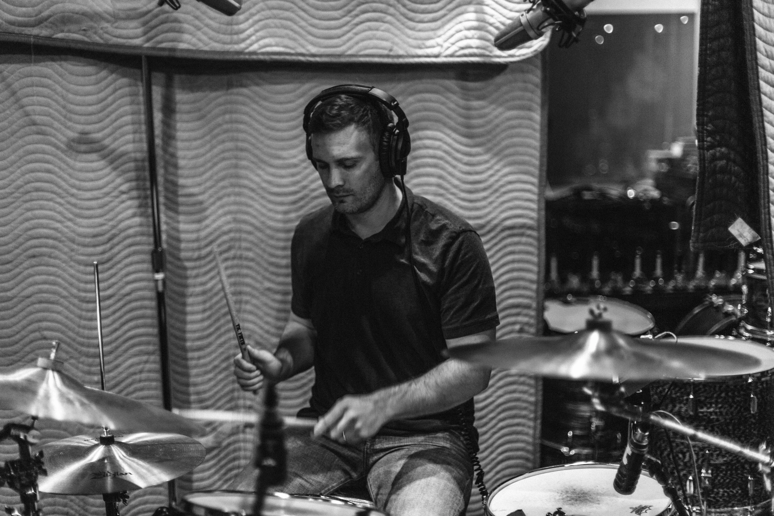 AARON ANDERSEN | DRUMs We're very lucky to have Aaron, too. He drums for Fictionist, Utah's most talented young rock band. Aaron's jazz-rock style complements the piano-led songs on the album excellently.