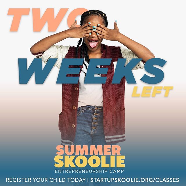 Two weeks left until the start of Summer Skoolie! Registration ends on May 31st! Don&rsquo;t miss this amazing experience for your child to learn entrepreneurship this summer. Sign-up today at startupskoolie.org/classes! (Link in bio)
