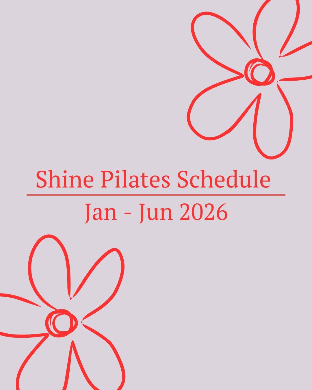 The 2026 Jan - Jun Schedule is here! 

Naomi has been working on some super &ldquo;fun&rdquo; 🥵workouts and cannot wait to be back in class with you all 🤩

Keen to join us? Reach out to secure your spot today!