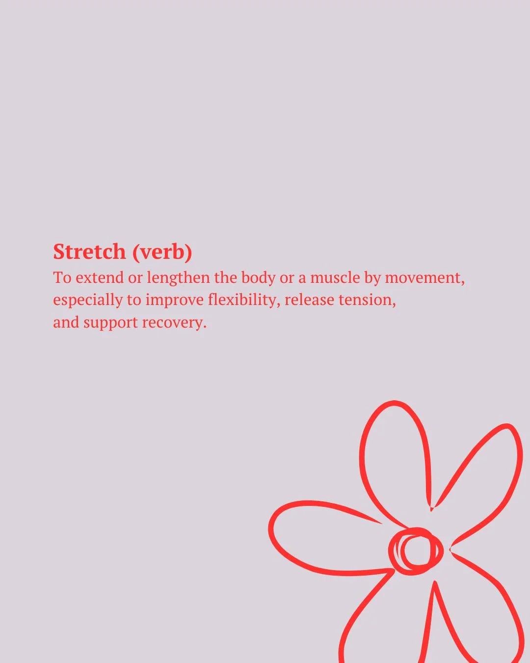 Back in action! 💪
Start the year right; a stretch a day keeps the wobble away.