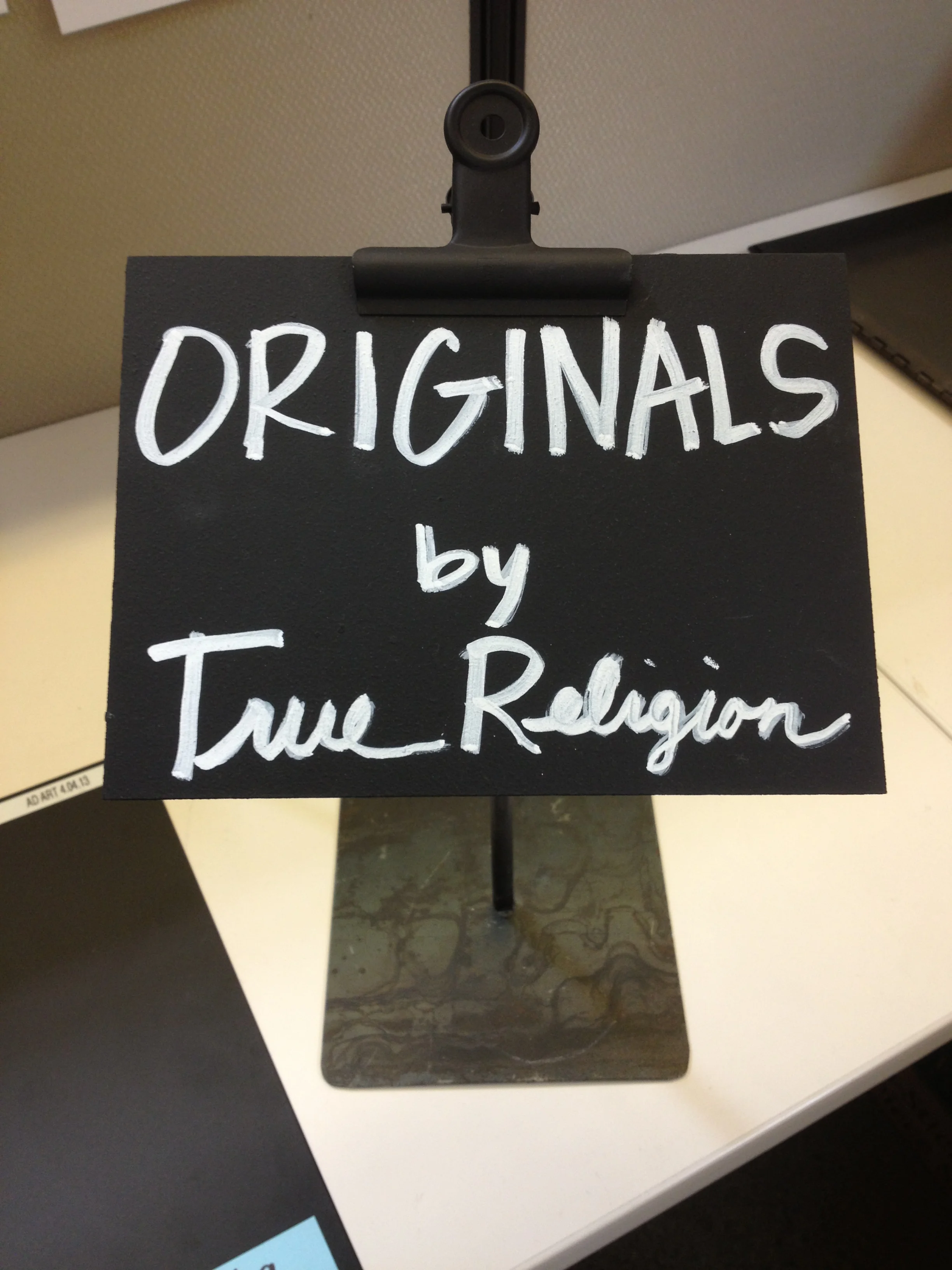 SIGN HOLDER, FALL 2009 - FIXTURE &amp; SIGNAGE DESIGN, PRODUCTION, AND COMMUNICATION