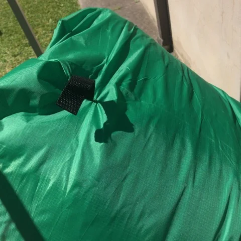 Lazy Rhino Inflatable Lounge green fasten loop