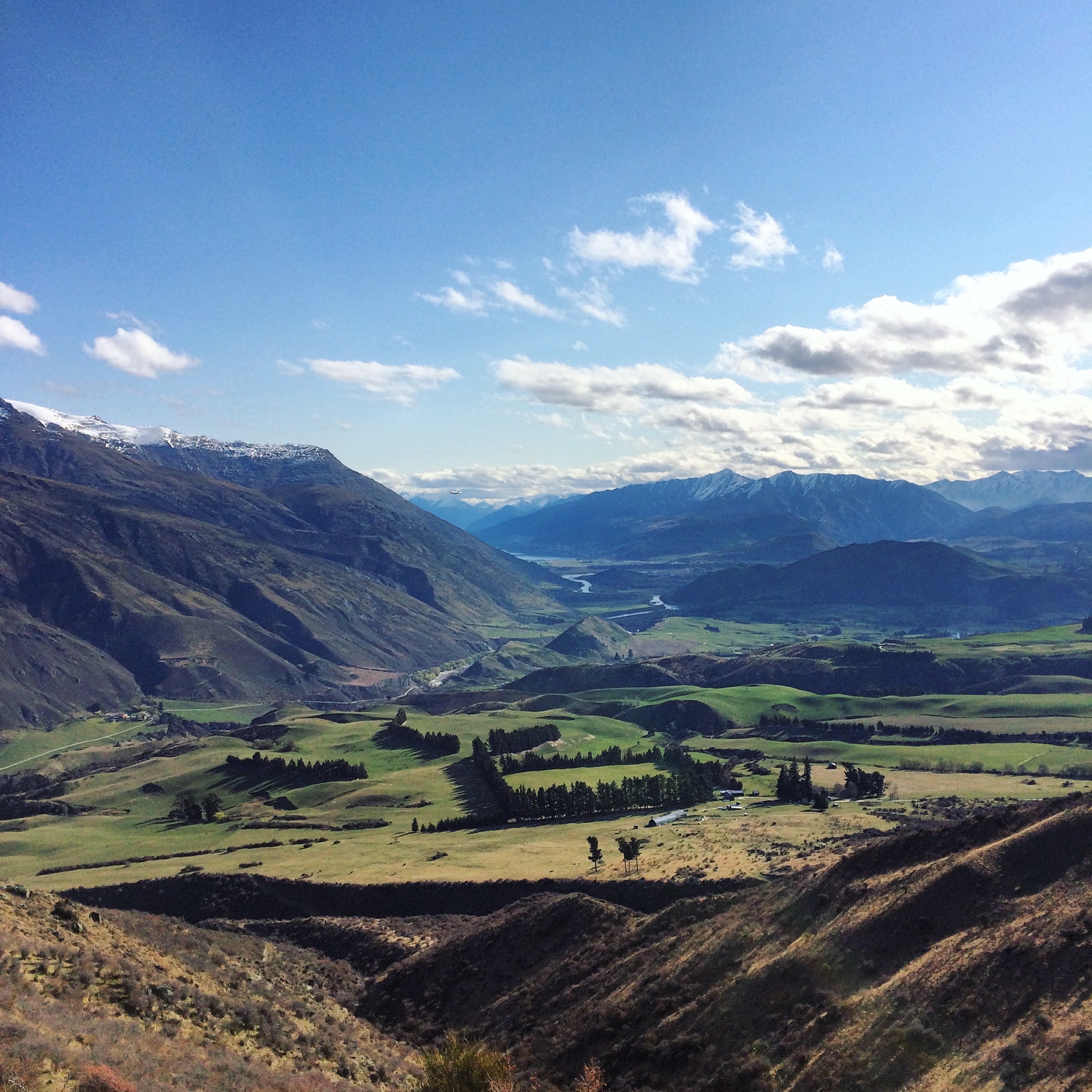 Coming Down Into Queenstown on the Crown Rd