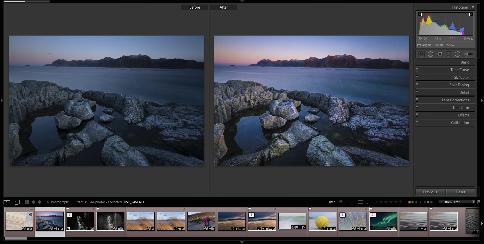 Videregående i Adobe Lightroom Classic CC Tromsø. ©Bjørn Joachimsen.