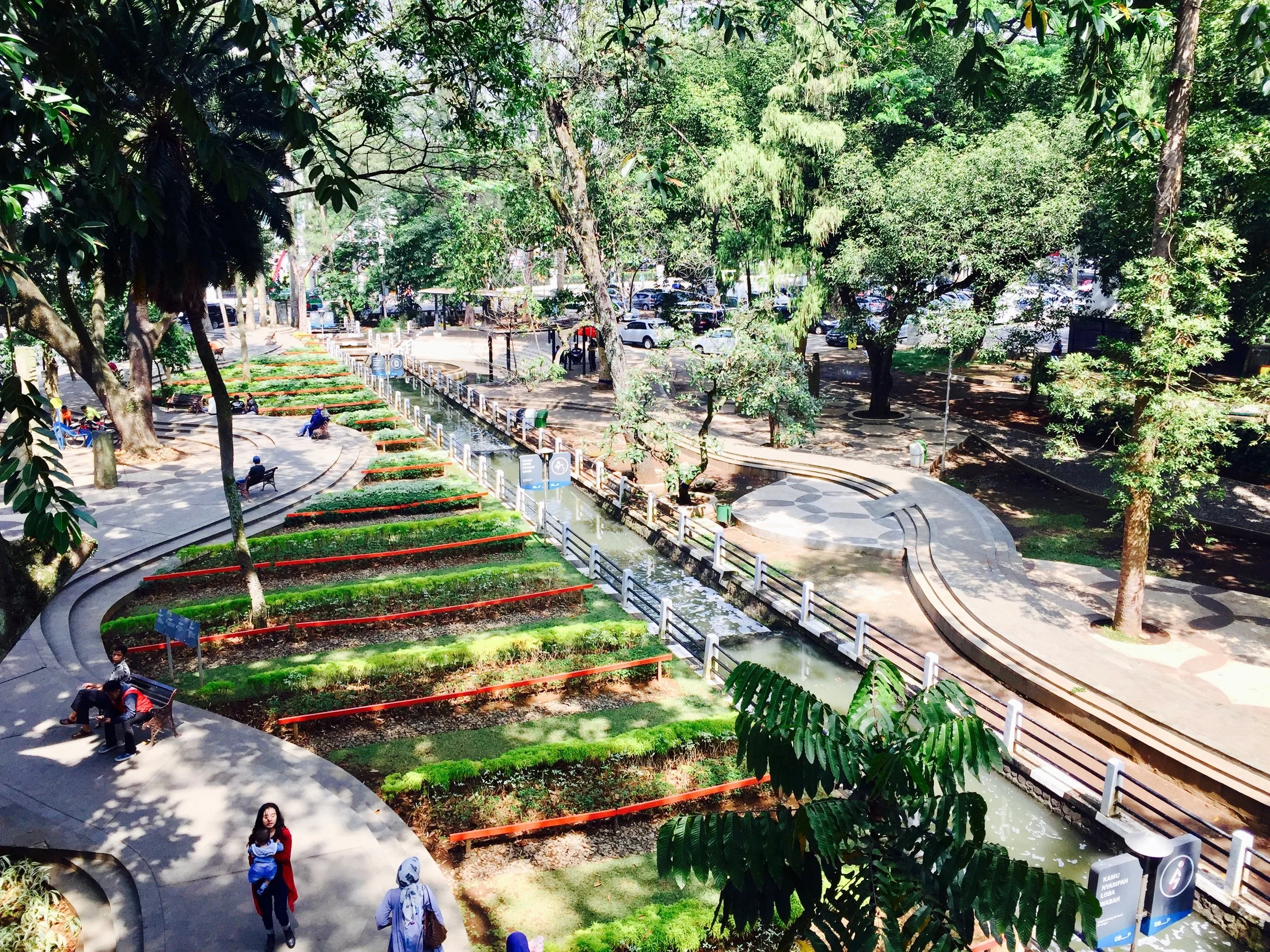 A new park developed by the municipality