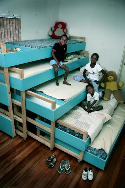 Architect Tsai's Nested Bed design for an orphanage 