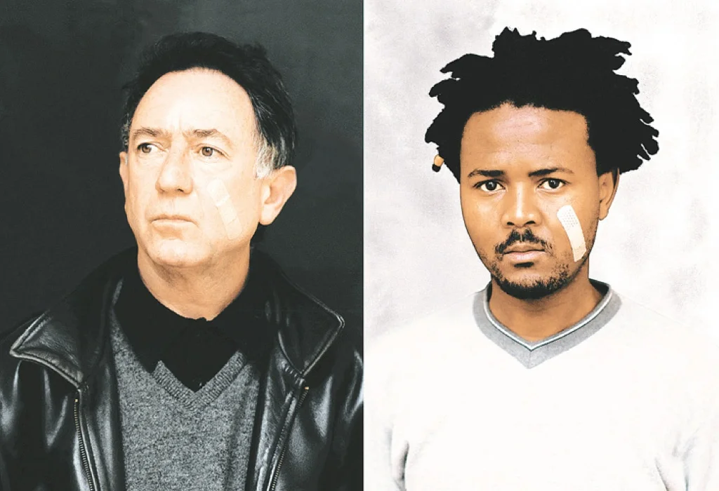 Thembinkosi Goniwe's billboard piece for Returning the Gaze speak to institutional racism. In his artist statement, Goniwe emphasises an "interest in the unspoken racist constructs that are implicit in our 'post Colonial' and 'post-Apartheid' era". The piece was later purchased from the artist by the South African National Gallery. 