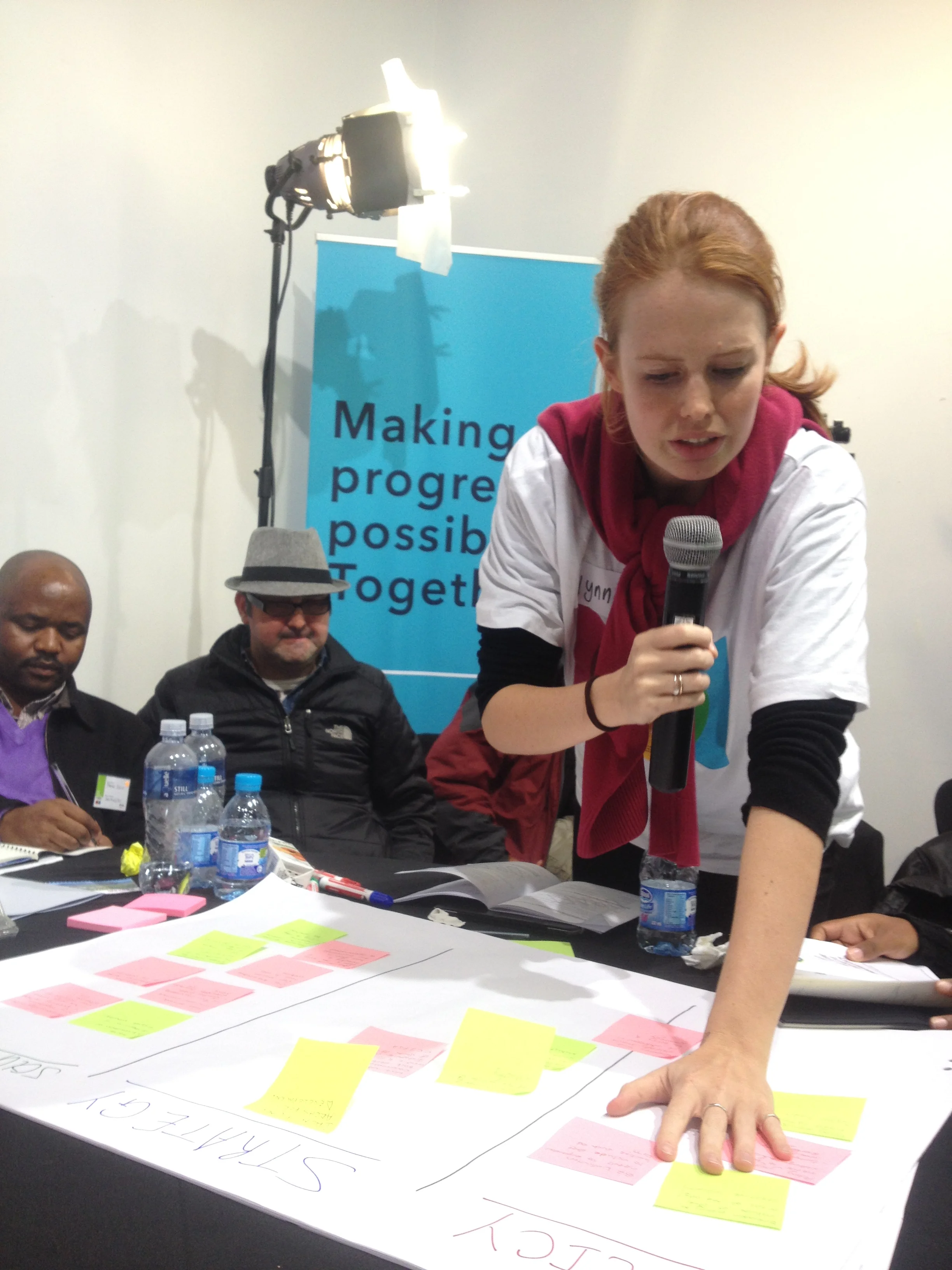 Participants from the public at the second Arts and Culture Indaba debating the cultural policy. 