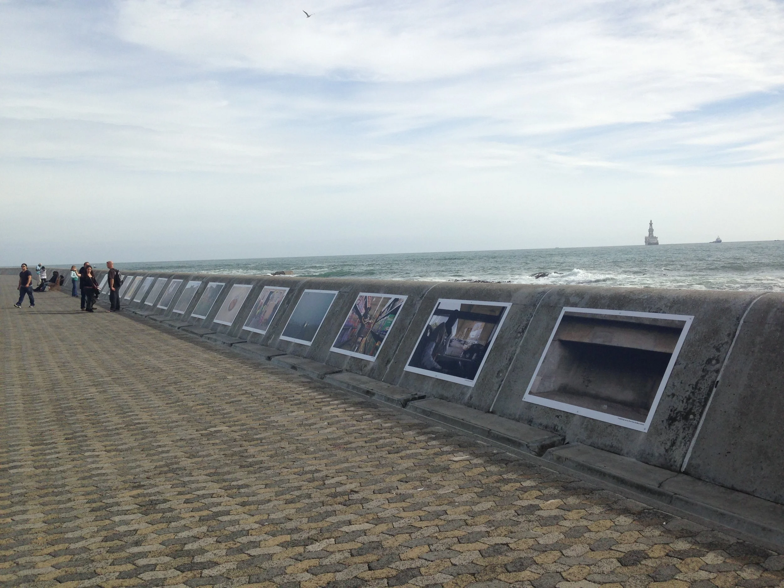 Public Art works on the Sea Point Promenade as part of a controversial pilot projec t used to develop the Arts and Culture Department's Public Art Management Framework. 