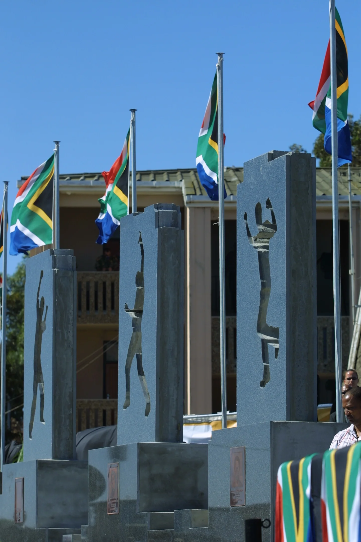 The Gugulethu 7 Monument - one of a handful of post-apartheid monuments in the city. The department's key role was the maintainence and "activation" of these monuments. 