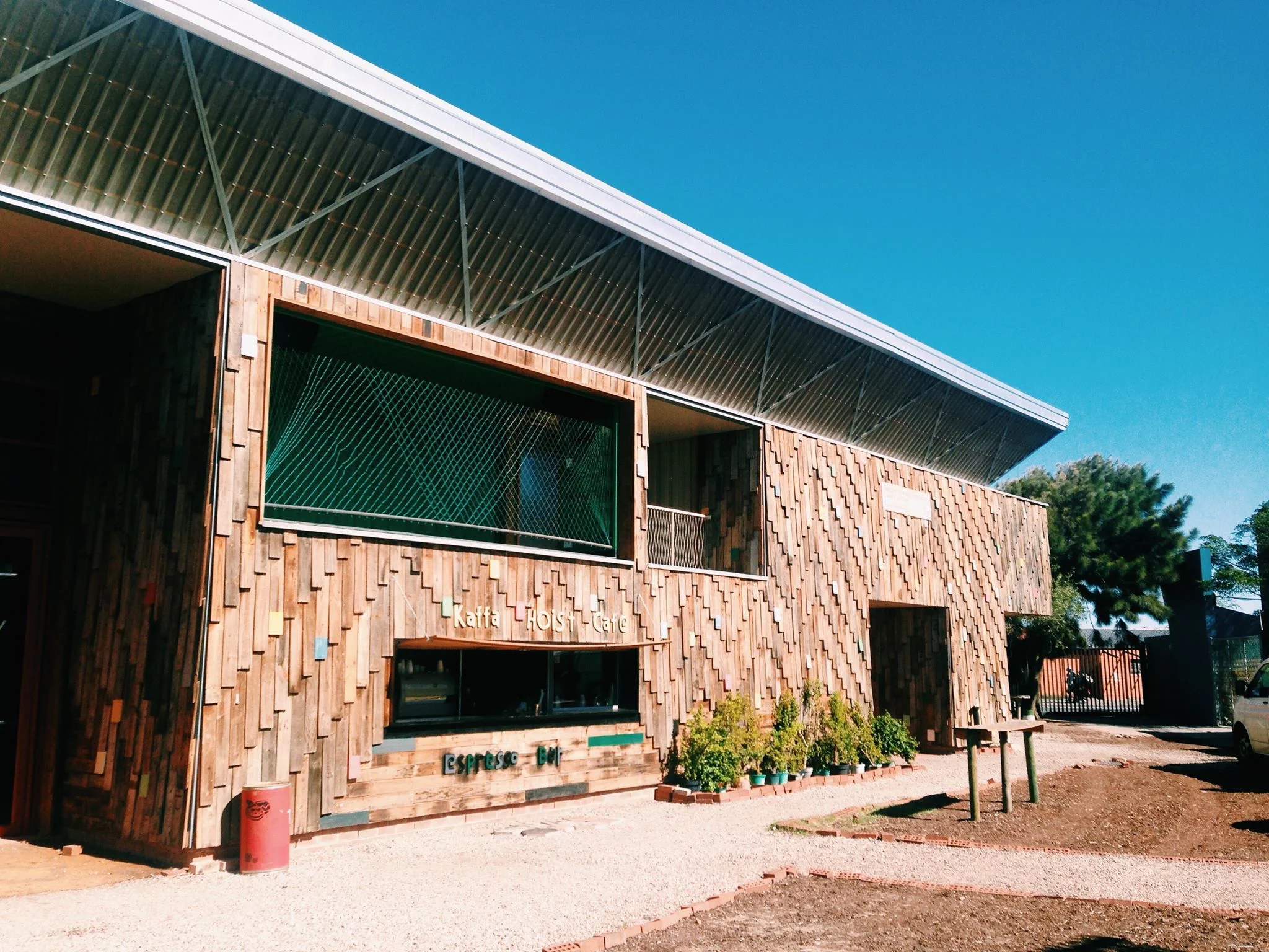 The Theatre at the Guga S'Thebe Arts Centre, designed and built by two German Architecture schools. Donated to the City in 2013