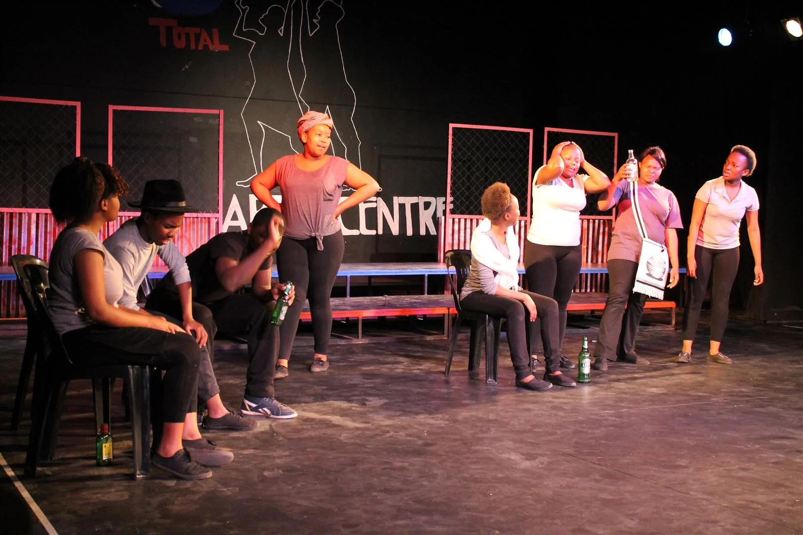 Sibikwa Arts Centre in Benoni - rehearsals for a play. uncredited photo on the internet