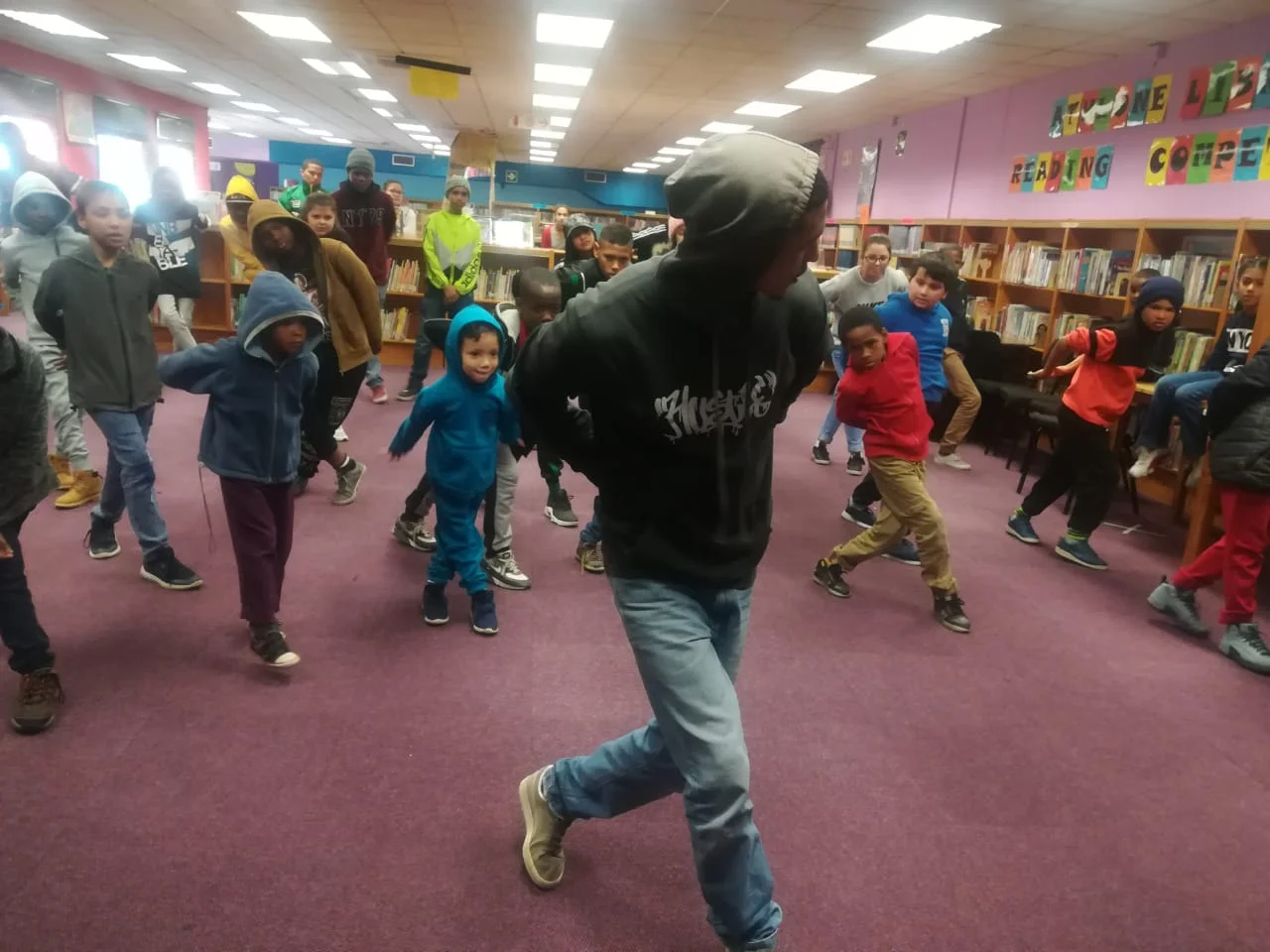 Using a library as a workshop space