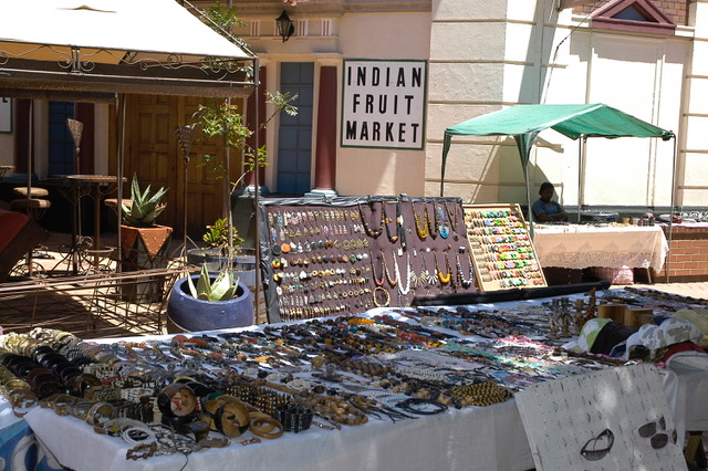 A market outside the entrance of the Market Theatre in Newtown. Pic Kate Shand.