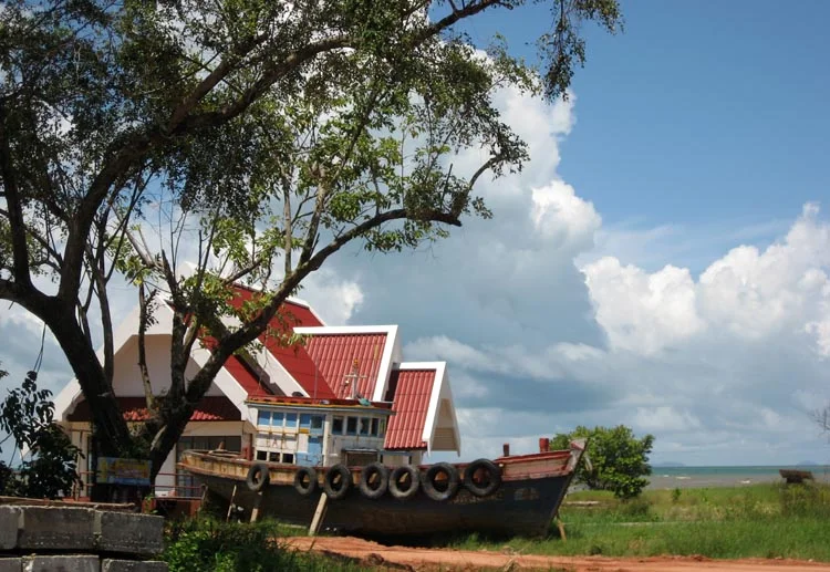 A view of the sea.
