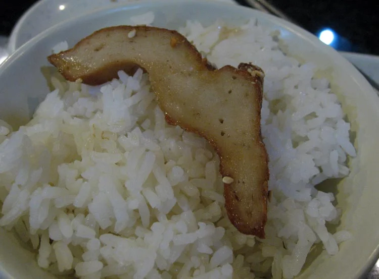 Chicken? (Unfortunately, they didn't serve Japanese rice.)