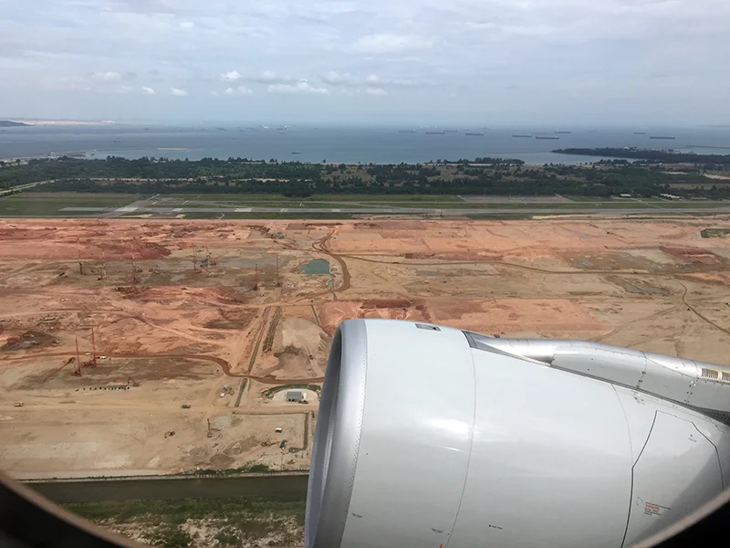 Changi is preparing for a giant new terminal in the space between its 02C and 02R runways.