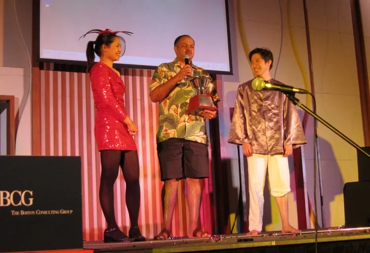 BCG Idol is down to the top 2 offices: Lady and Mister Gaga represent Bangkok and Jakarta respectively.