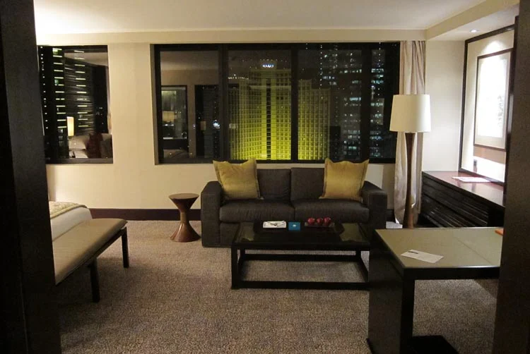 A view of the beautiful Mandarin Oriental Jakarta. I would be quite happy if this were my new home.