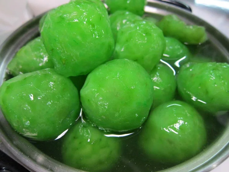 Radioactive pickled limes... a special side-dish, apparently.